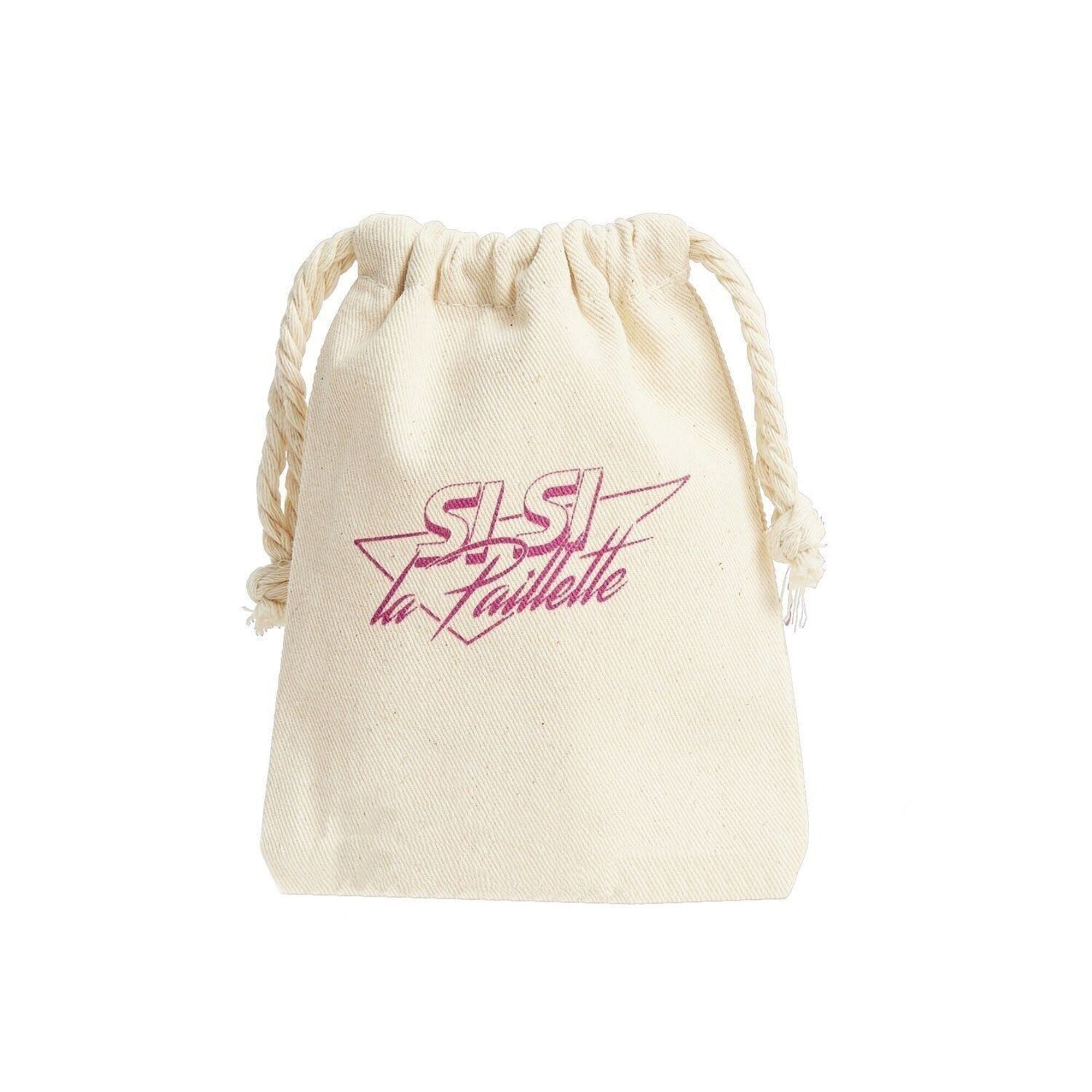 Pochon pour paillettes en coton bio