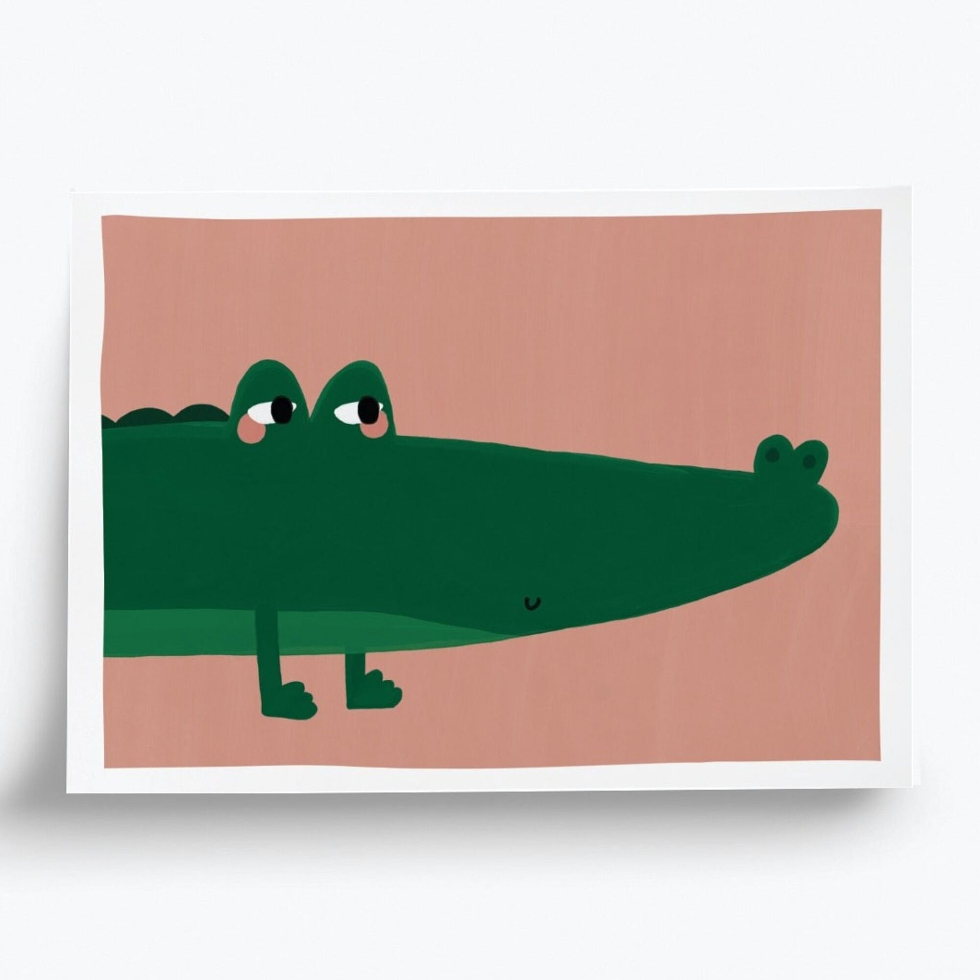 Mini affiche crocodile