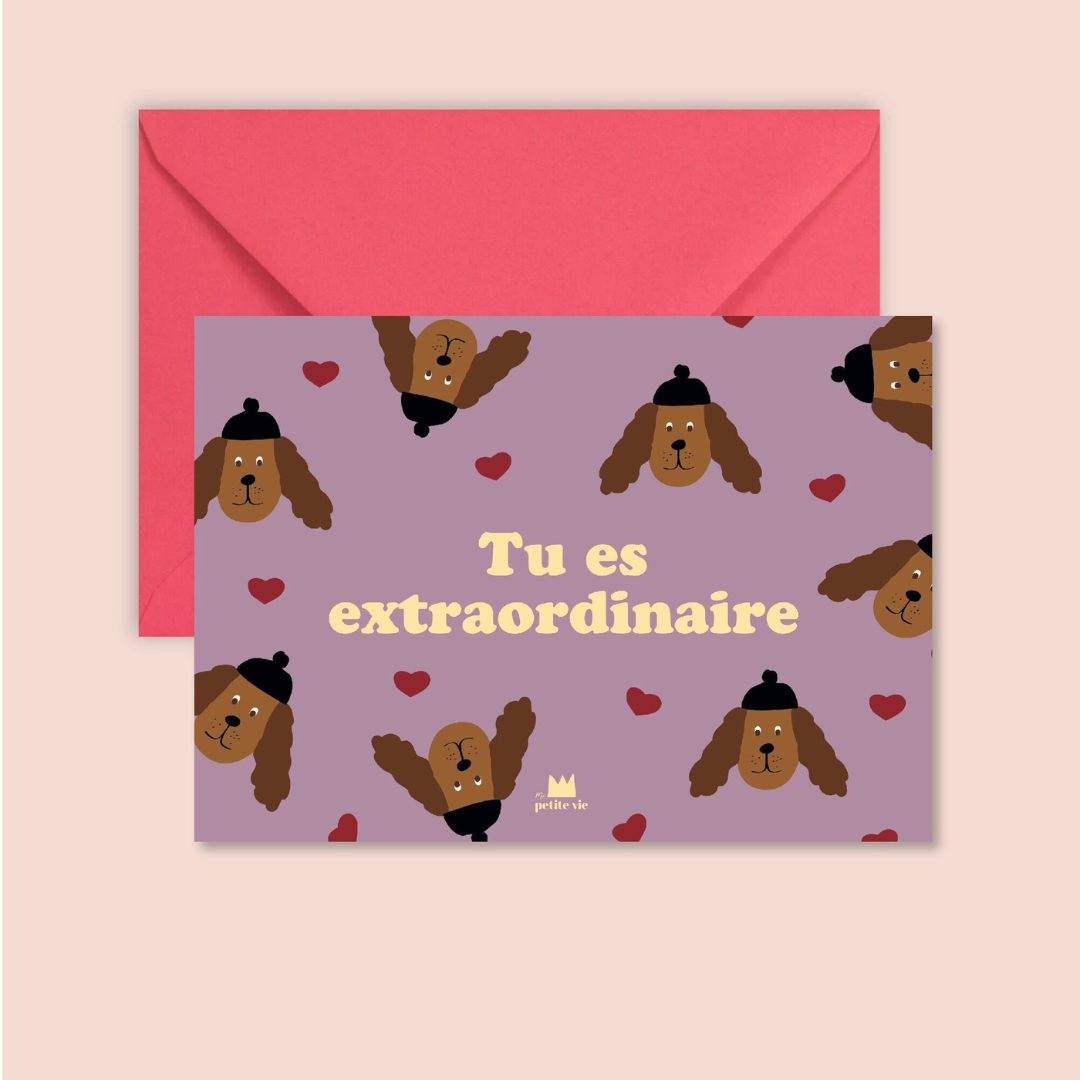 Carte tu es extraordinaire