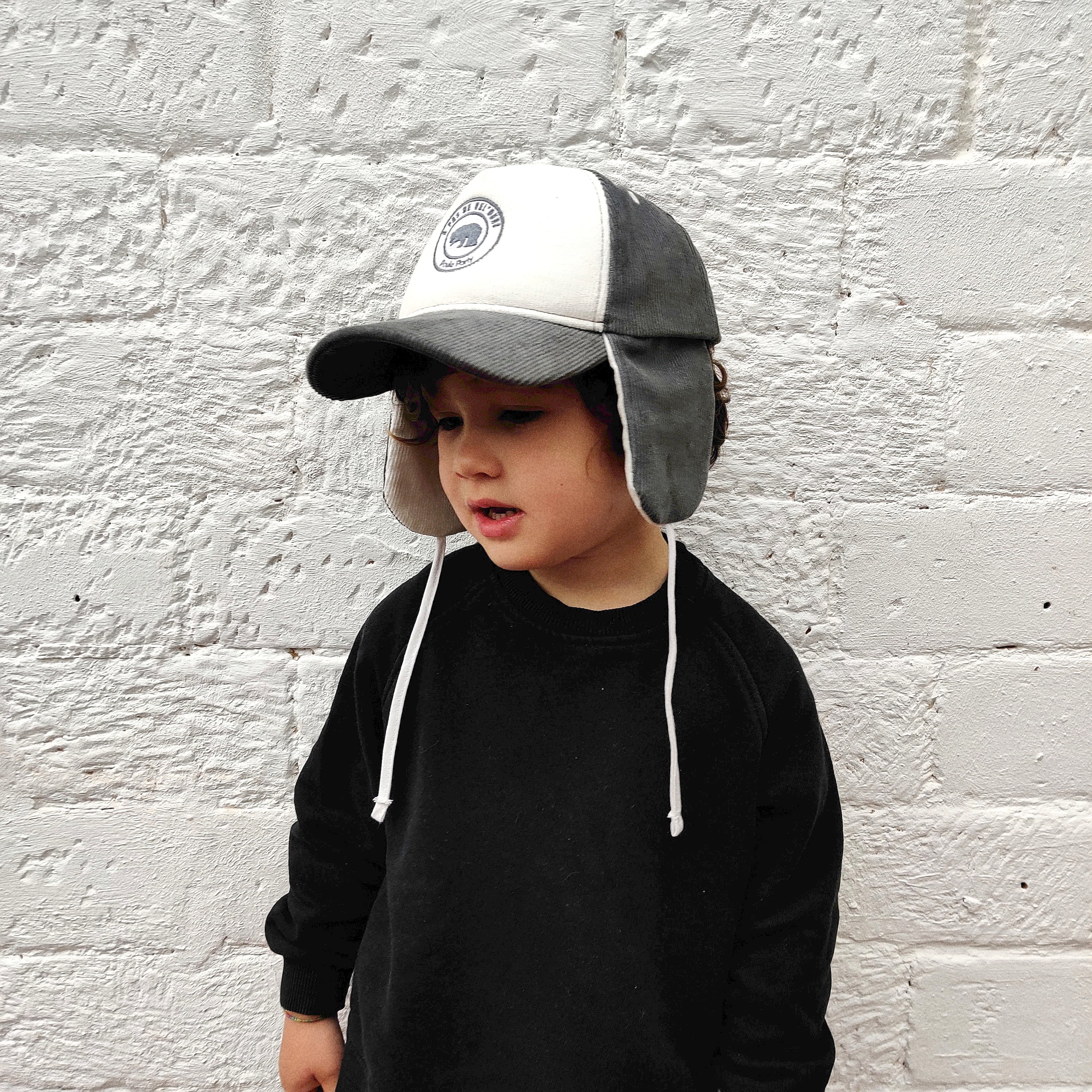 Casquette cache-oreilles pearl grey