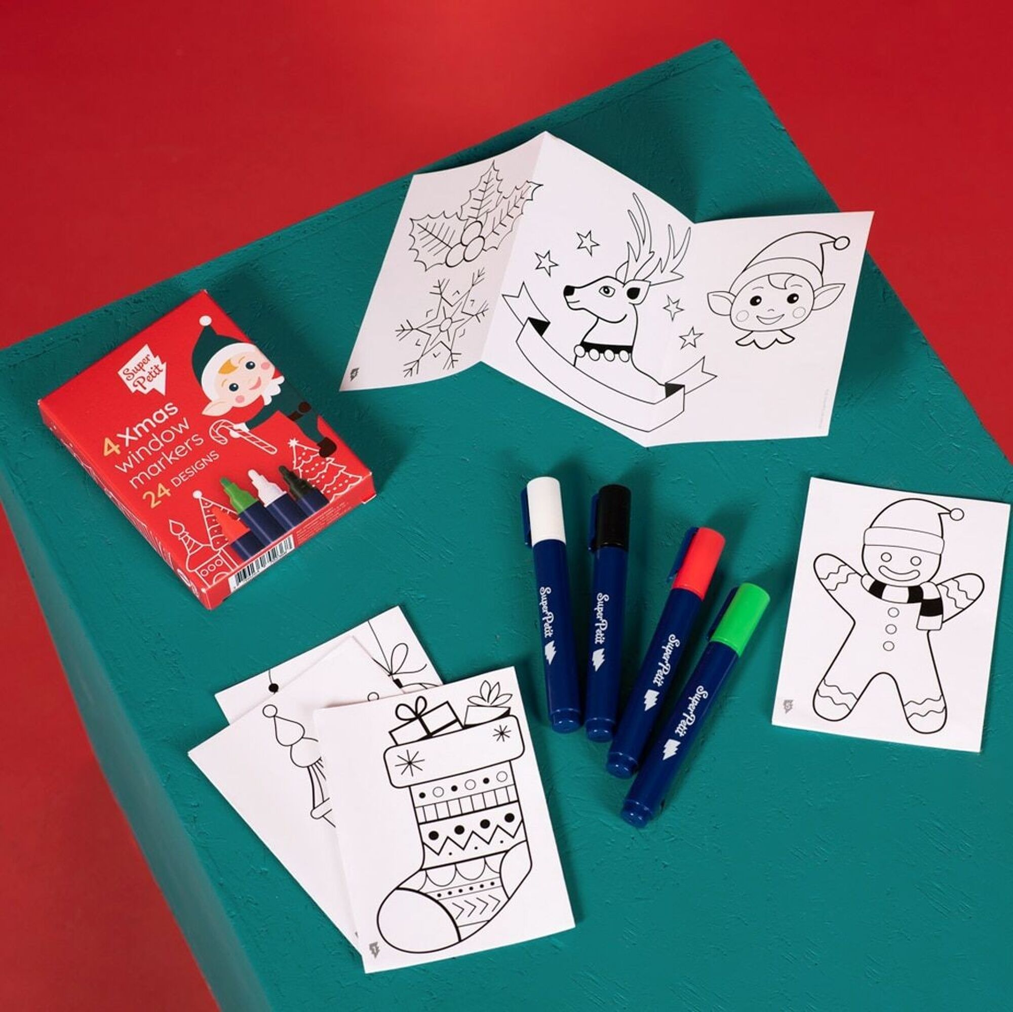 Feutres pour vitres et miroir édition Noël