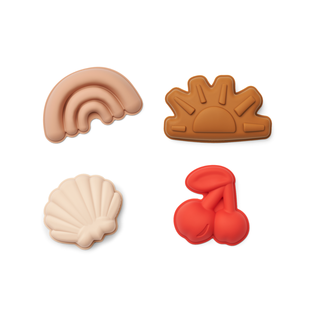 Lot de 4 moules à sable Gill