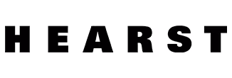 Black bold uppercase letters spelling Hearst on a white background.
