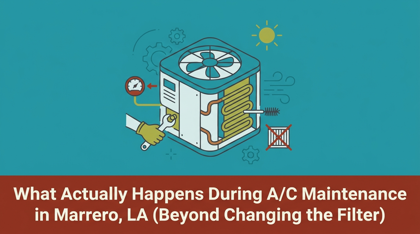 What Actually Happens During A/C Maintenance in Marrero (Beyond Changing the Filter)