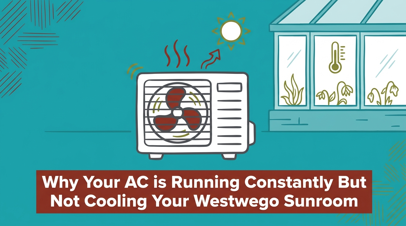 Why Your AC is Running Constantly But Not Cooling Your Westwego Sunroom
