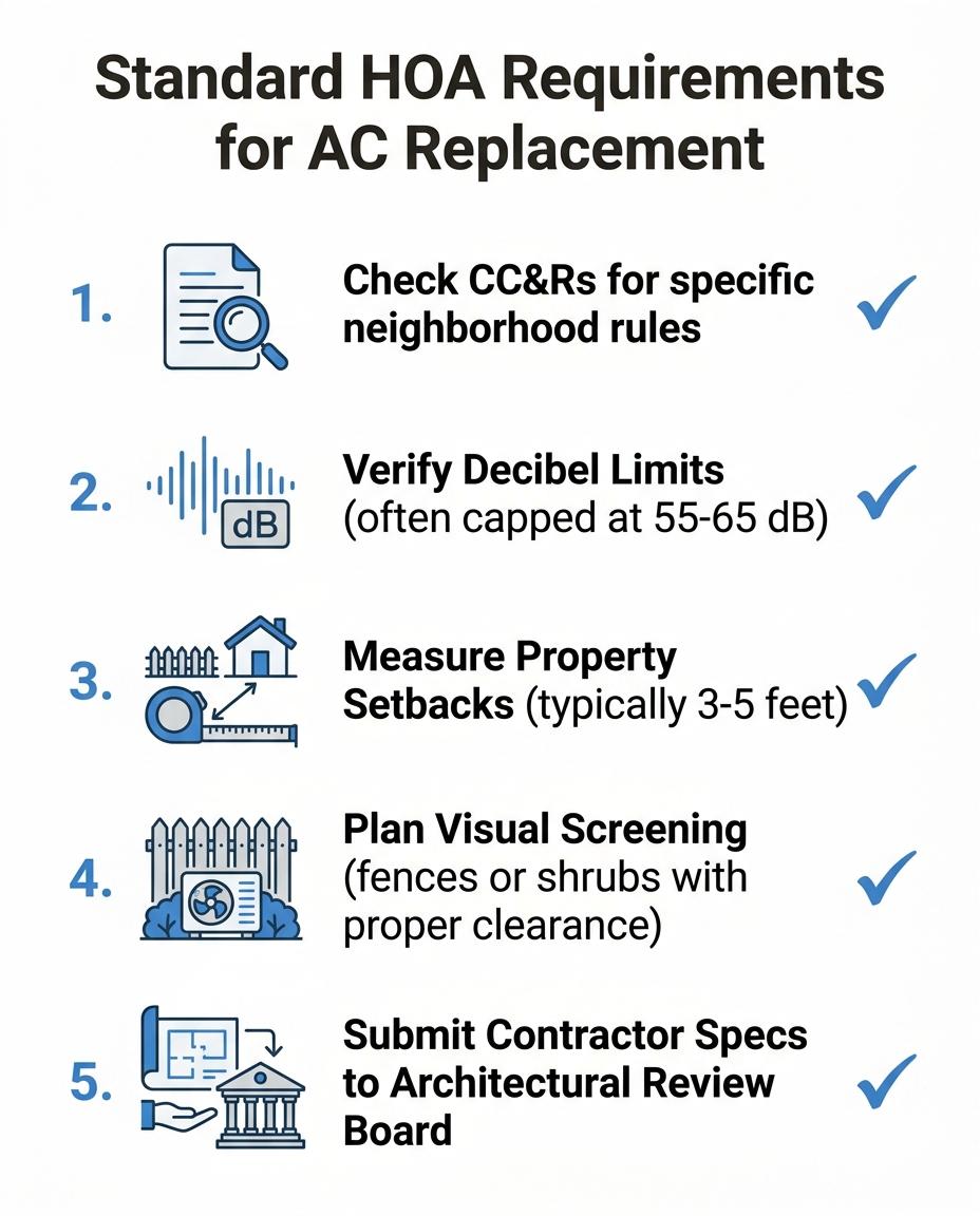 Standard HOA Requirements for AC Replacement