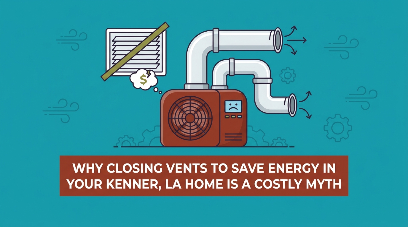 The Myth of Closing Vents to Save Energy in Your Kenner Home
