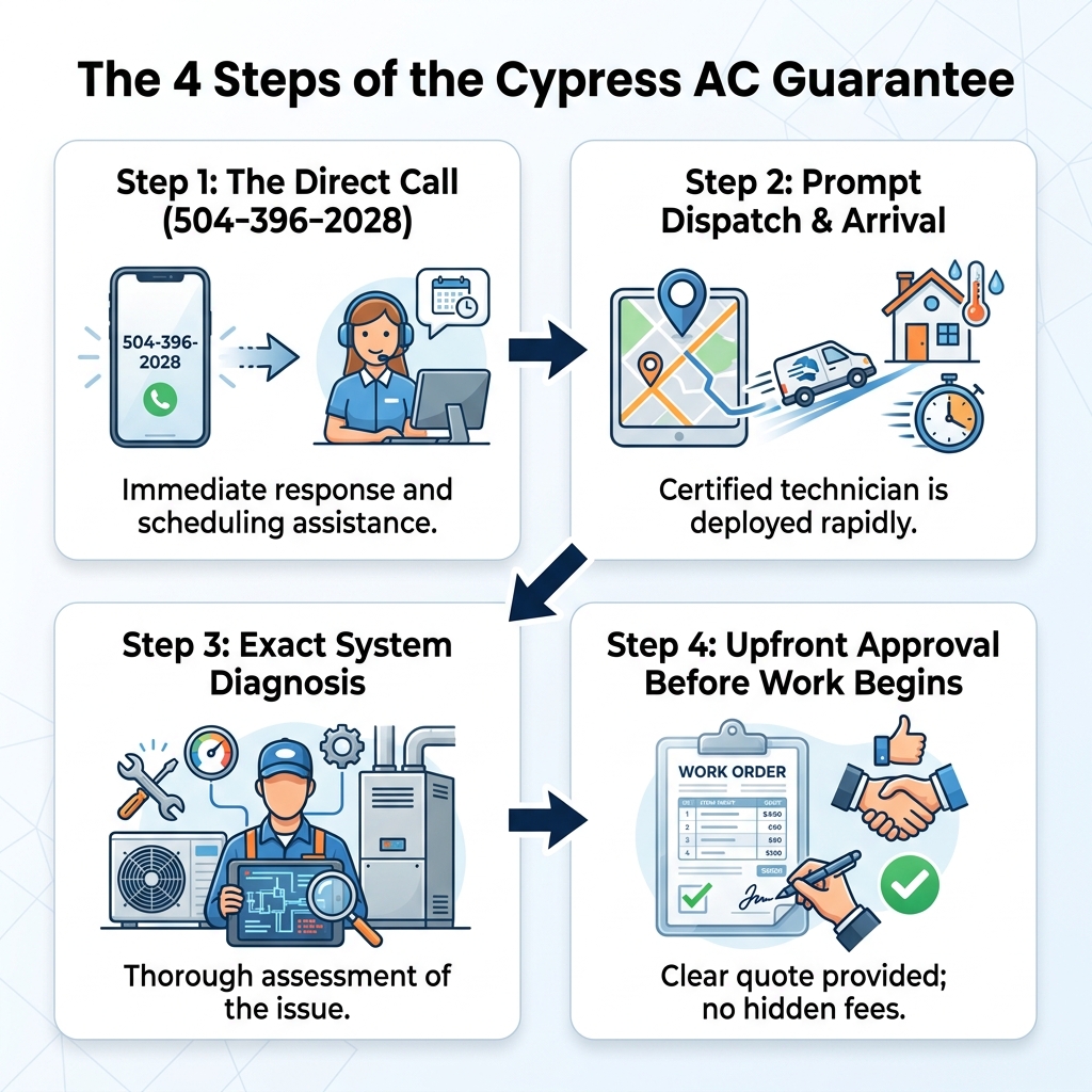 The 4 Steps of the Cypress AC Guarantee