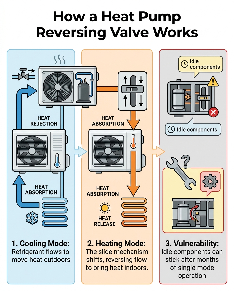 How a Heat Pump Reversing Valve Works