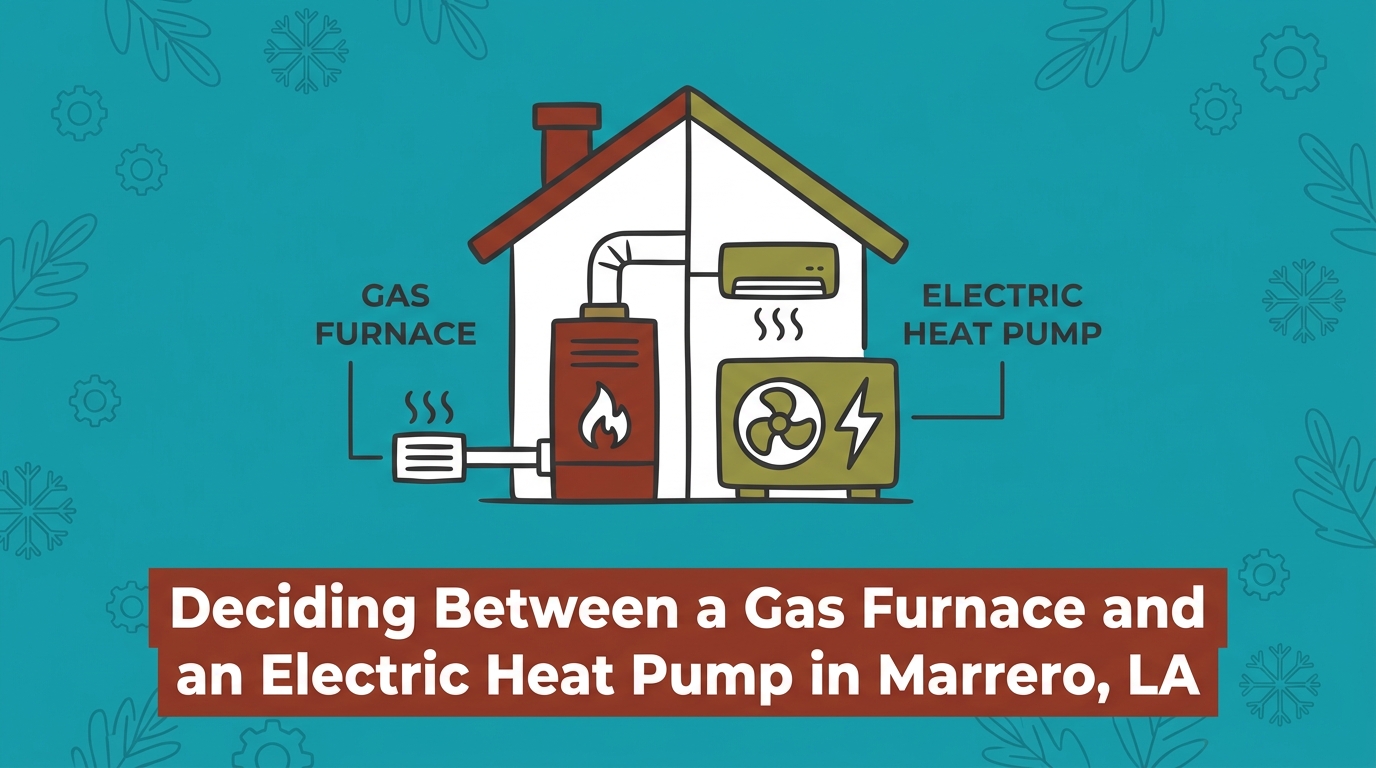Deciding Between a Gas Furnace and an Electric Heat Pump for Your Marrero Home