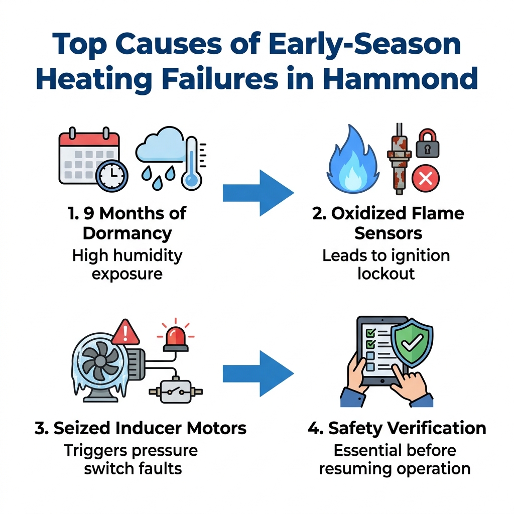 Top Causes of Early-Season Heating Failures in Hammond