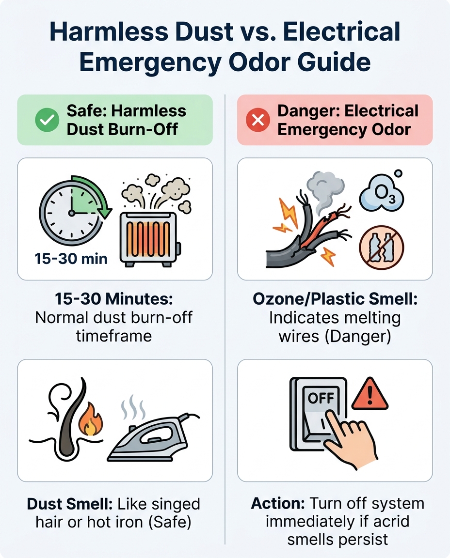 Harmless Dust vs. Electrical Emergency Odor Guide
