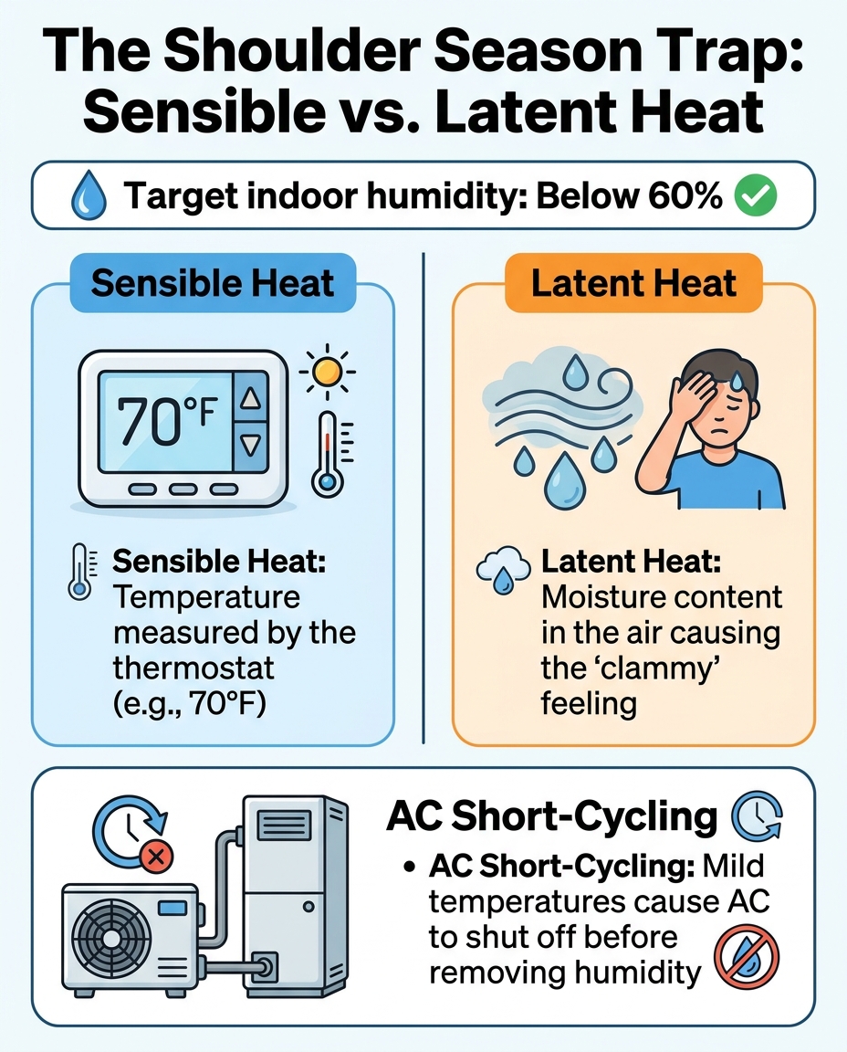 The Shoulder Season Trap: Sensible vs. Latent Heat