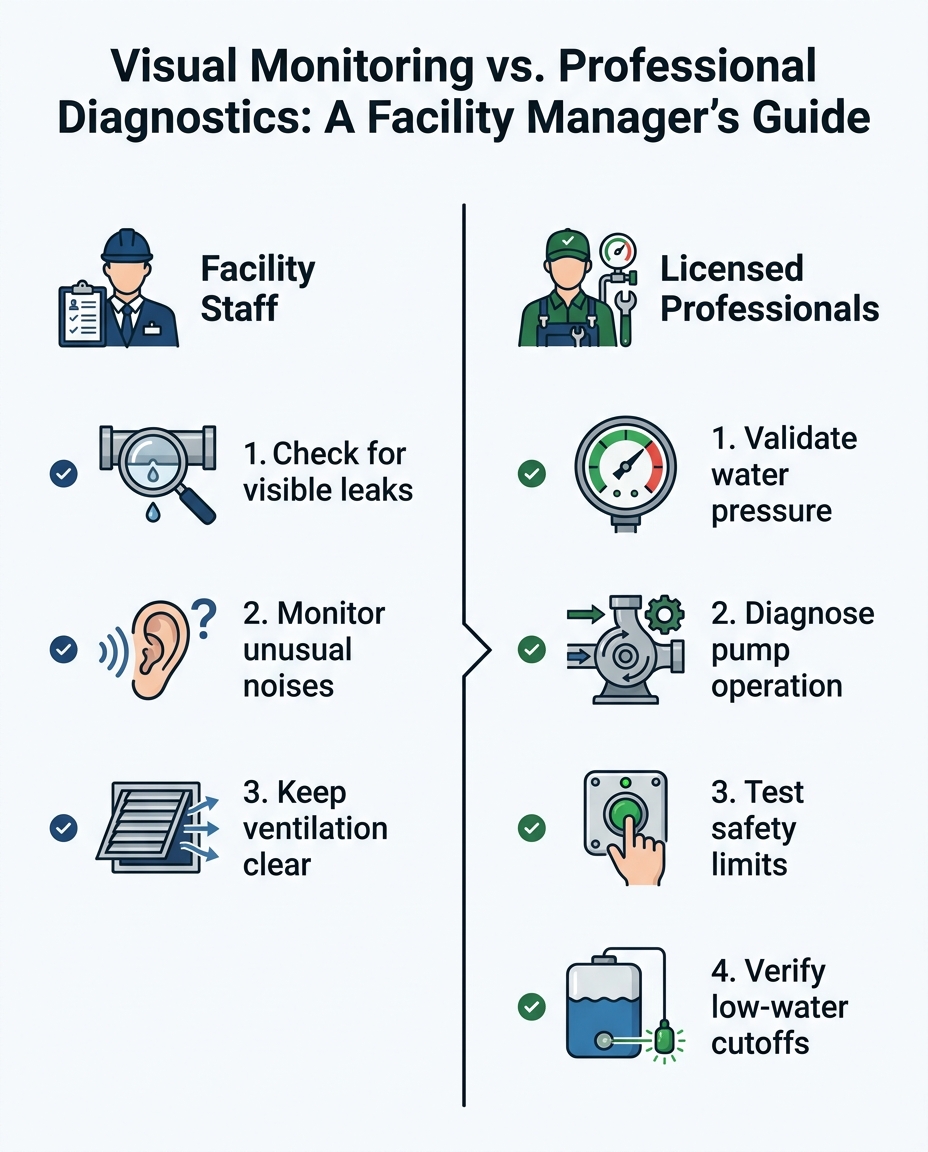 Visual Monitoring vs. Professional Diagnostics: A Facility Manager's Guide