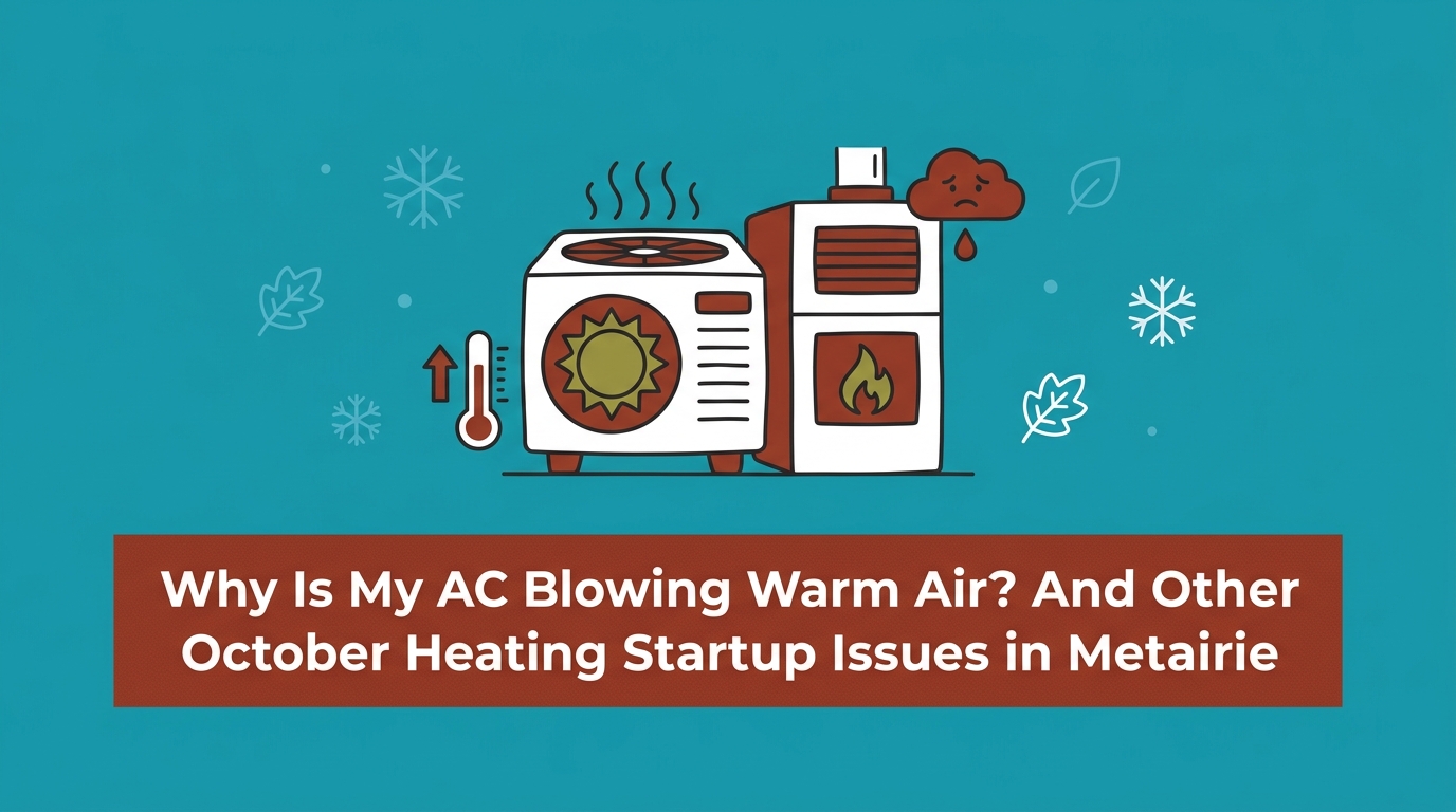 Why Is My AC Blowing Warm Air? And Other October Heating Startup Issues in Metairie