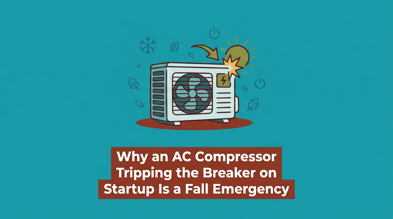 Why an AC Compressor Tripping the Breaker on Startup Is a Fall Emergency