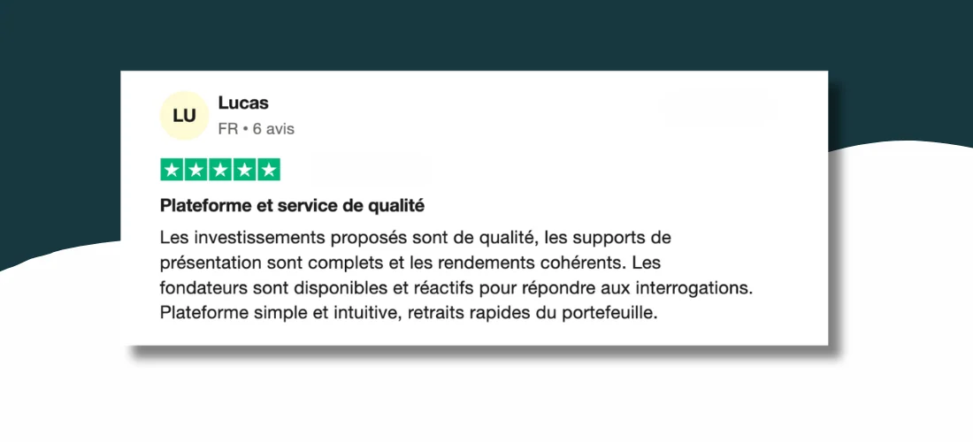 Avis positif d'un utilisateur tantiem