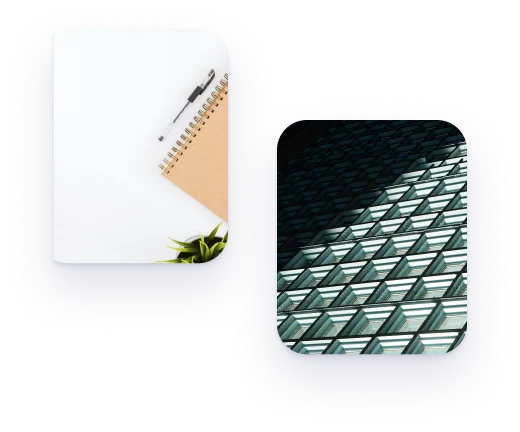 Deux photos abstraites d'éléments d'architecture