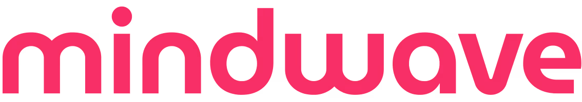 Mindwave Schriftzug in Magenta