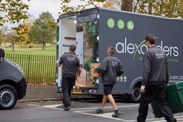 Alexanders Removals & Storage Workers and Van