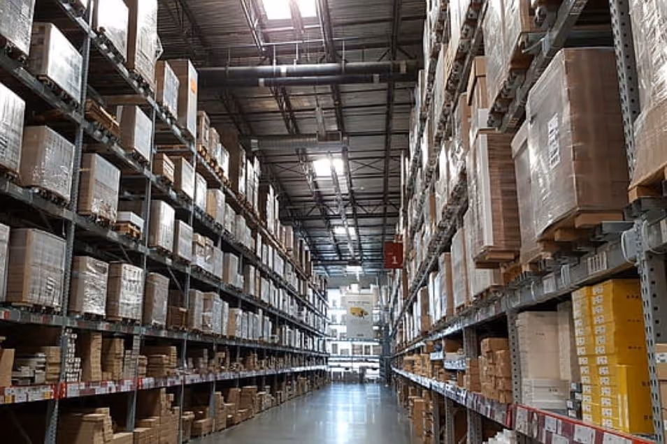 Warehouse filled with boxes