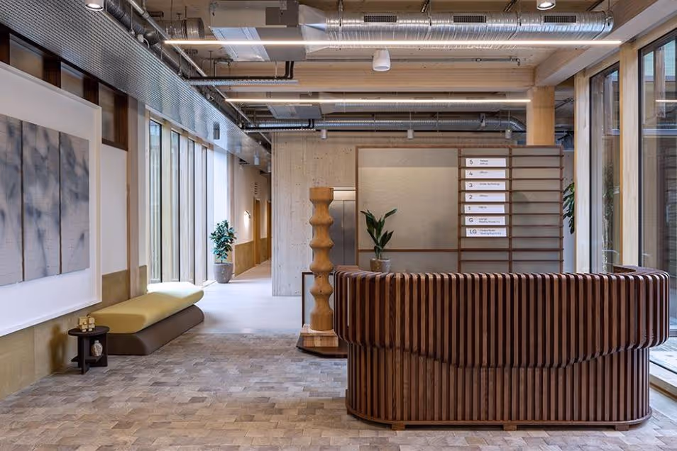 Fora - The Black and White Building Reception Area