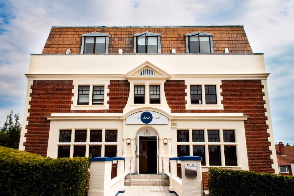 The Dock Hub Building Exterior