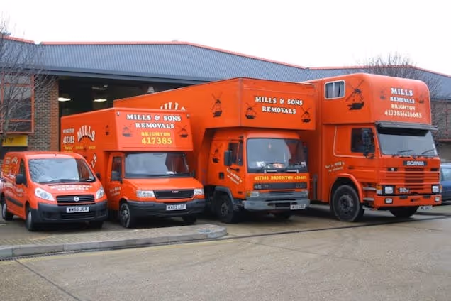 Mills Removals Different Size Vans