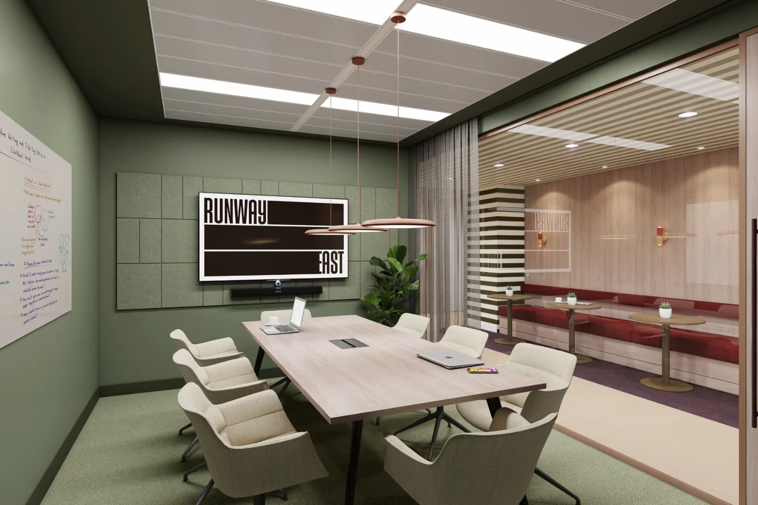 Runway East Covent Garden All Green Meeting Room