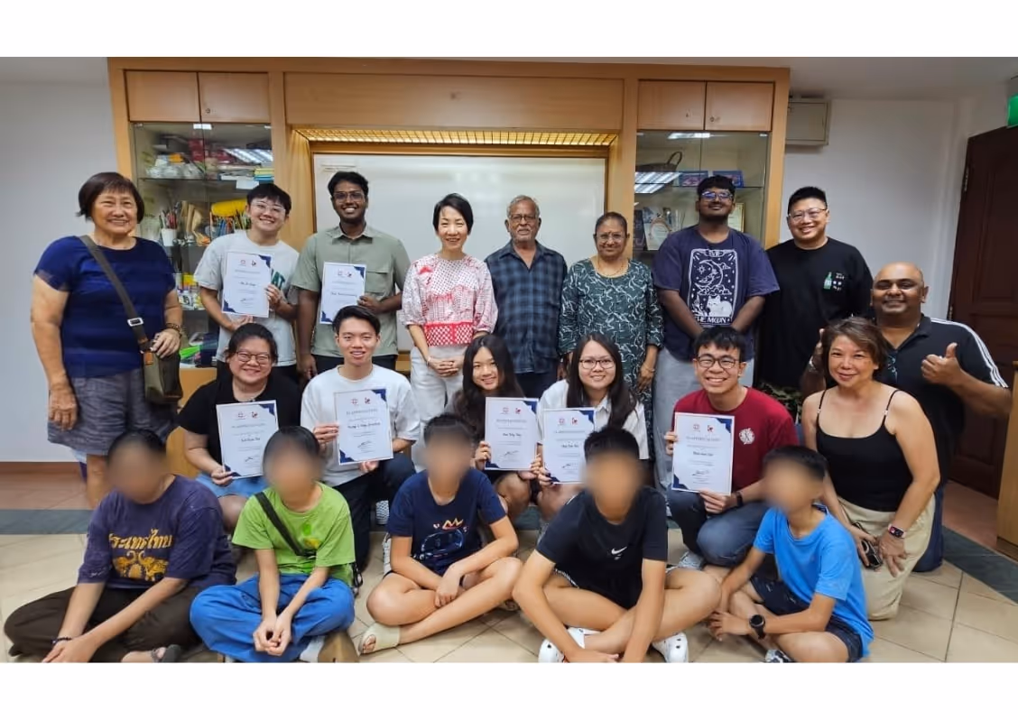 Students from the South West CDC programme celebrating their progress with Luminee Learning’s personalised education support.