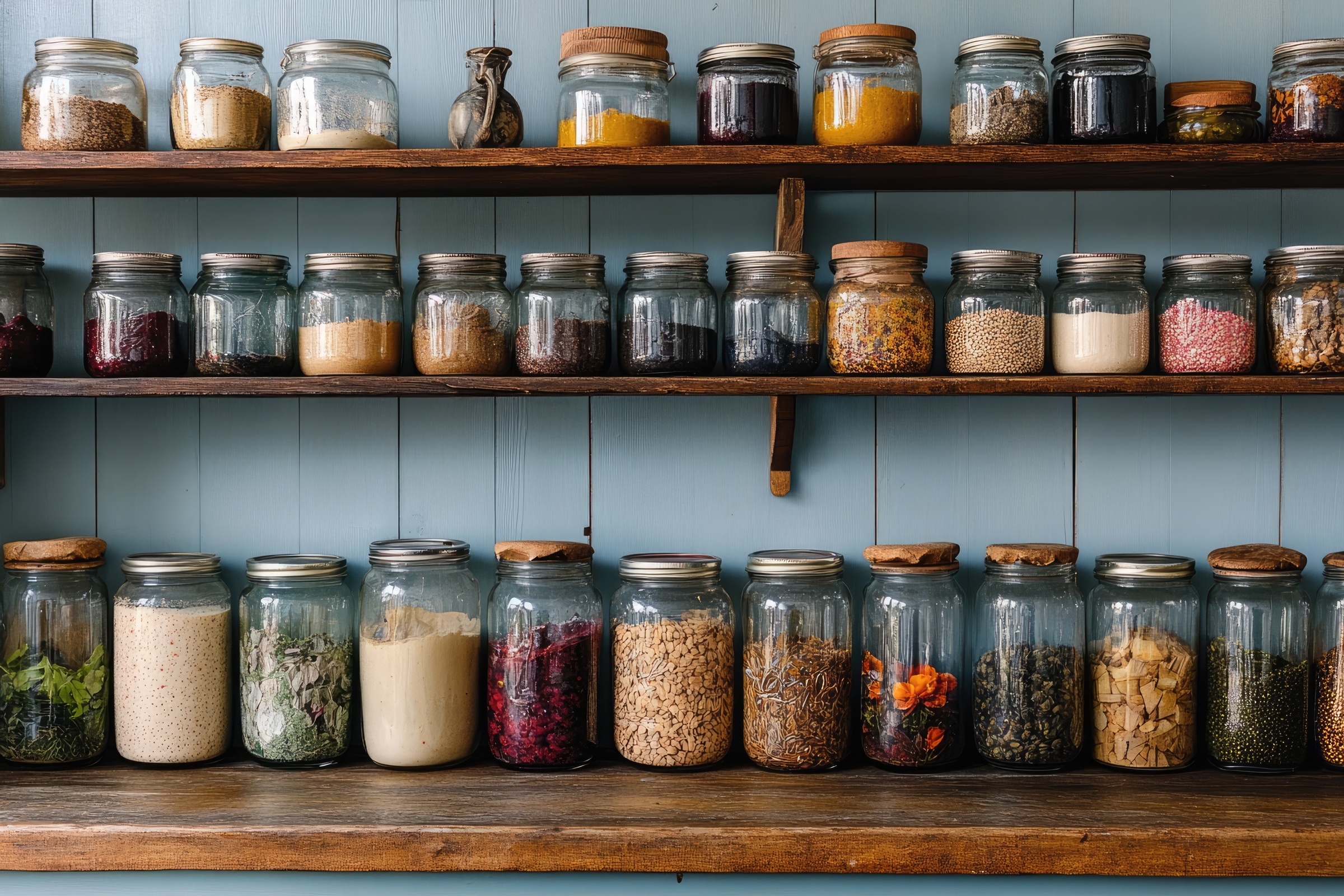 Photo de couverture - pots sur une étagère