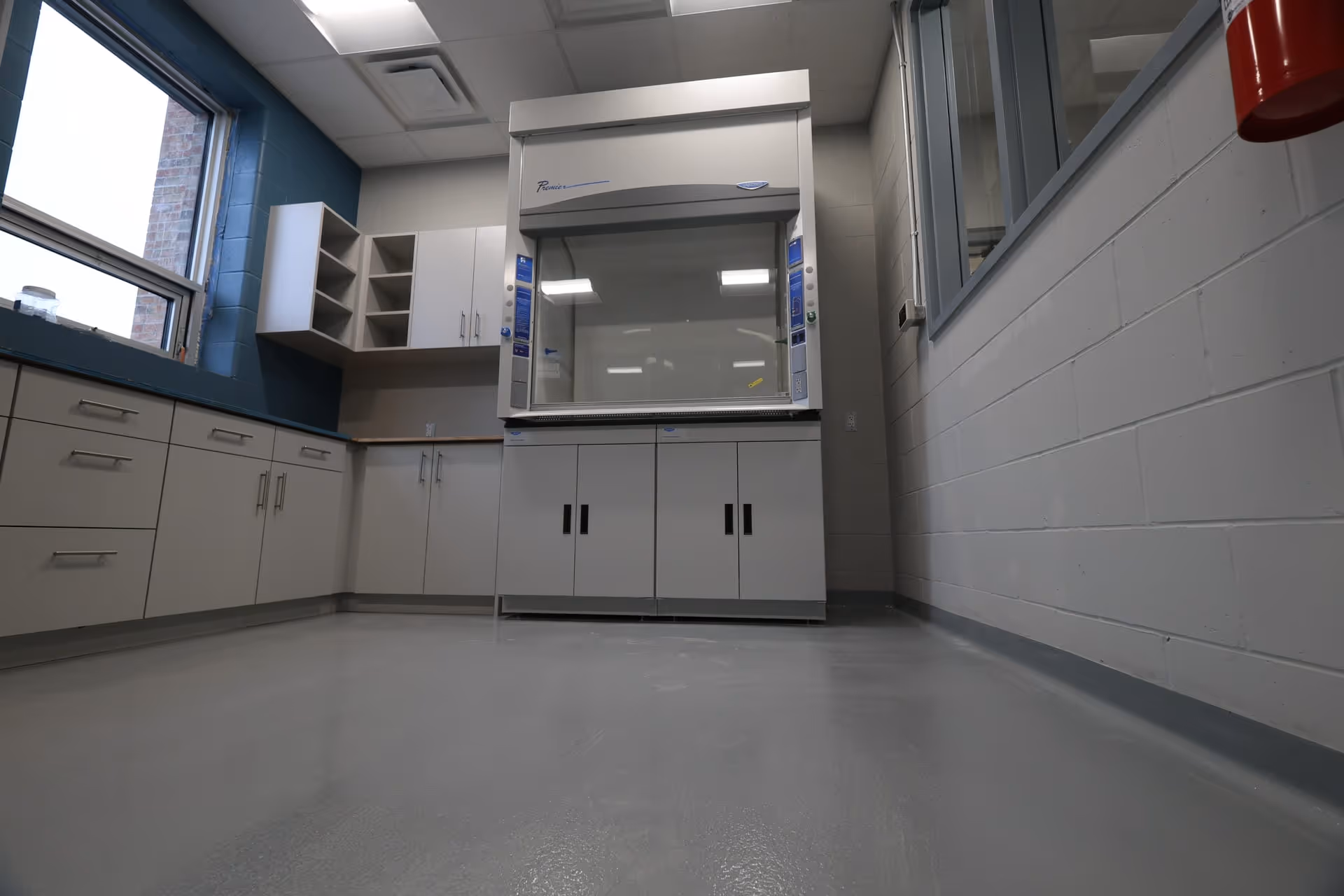 Urethane Cement with 4-inch radius cove for St Marys Water Treatment facility