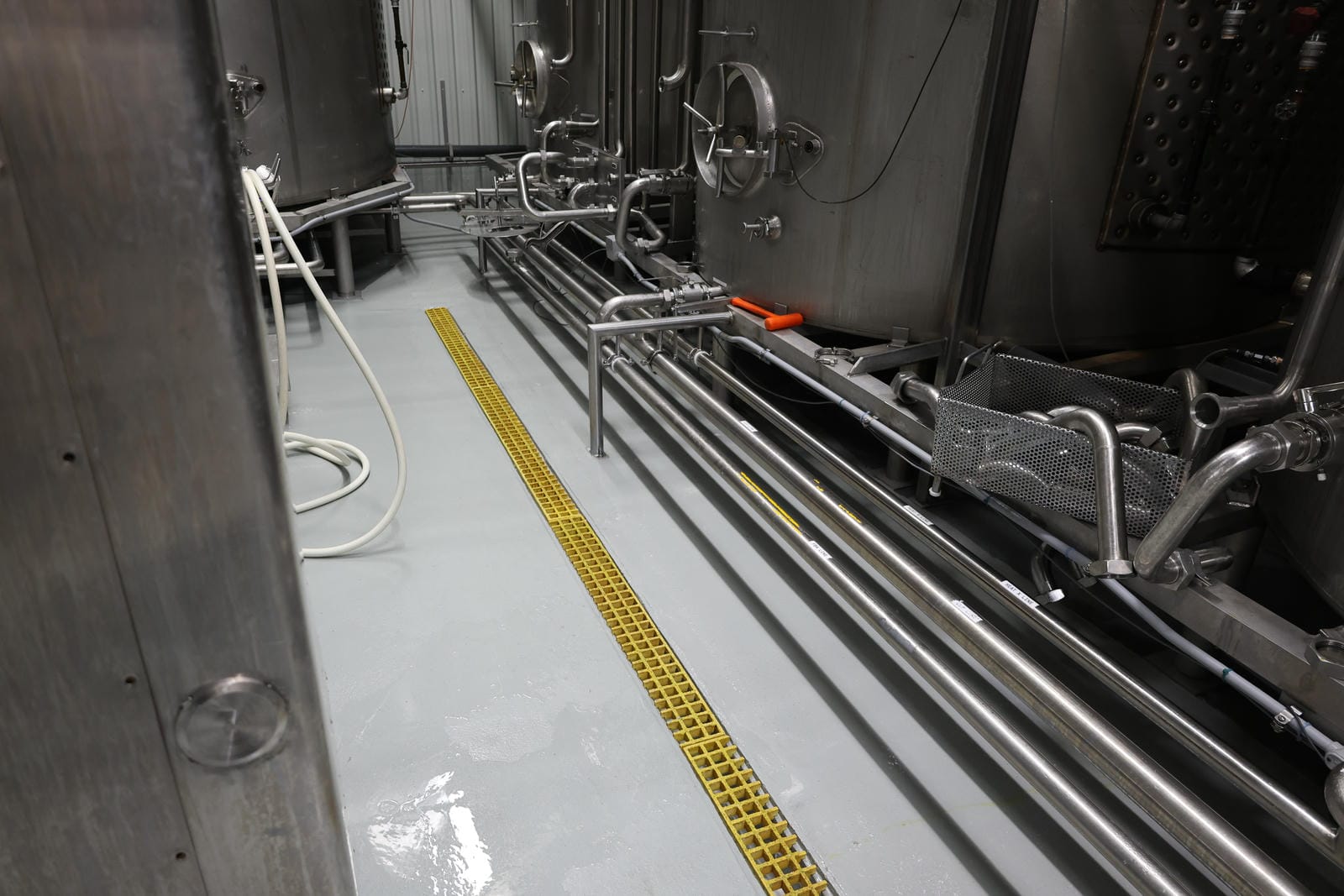 Heavy-duty FX Shield urethane flooring for food processing facilities in St. Marys, Ontario.