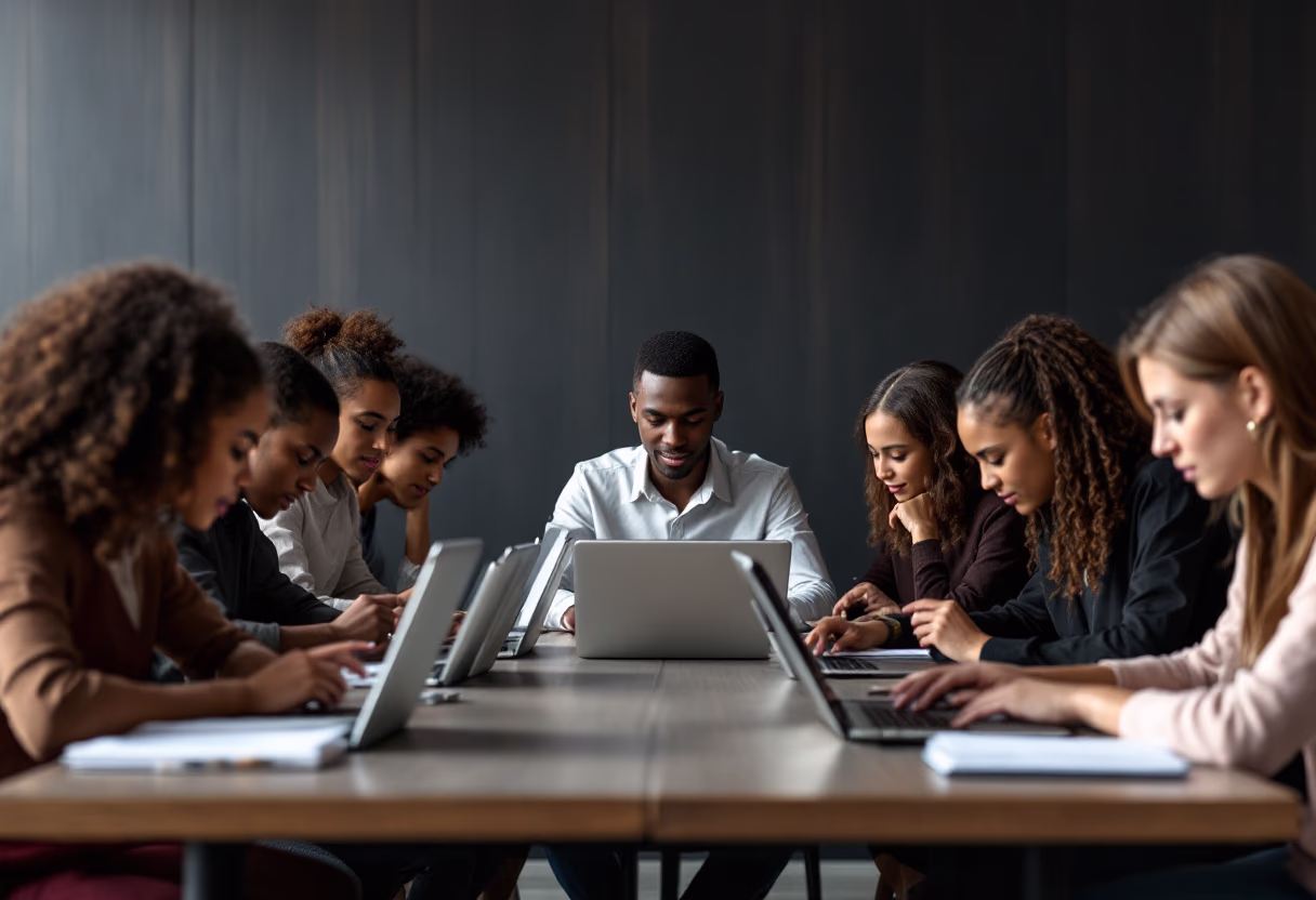 image of students using technology for edtech
