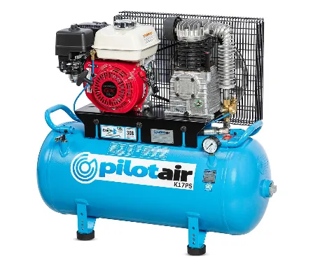 Pilot Air K17PS petrol-powered portable compressor