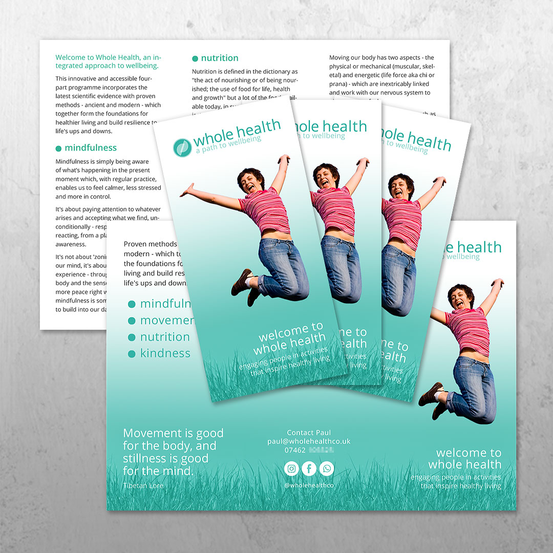 leaflet for client