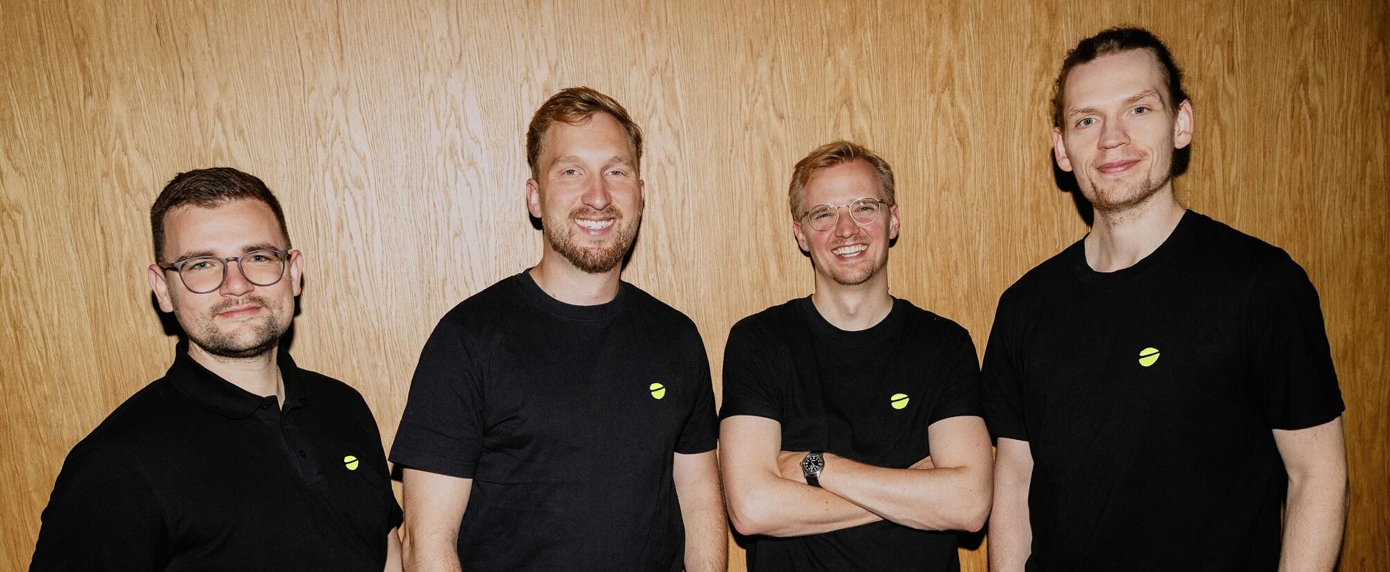 Das vierköpfige Management Team, bestehend aus Daniel Ehnes, Torge Lahrsen, Nicolàs Juhl und Sascha Greve.