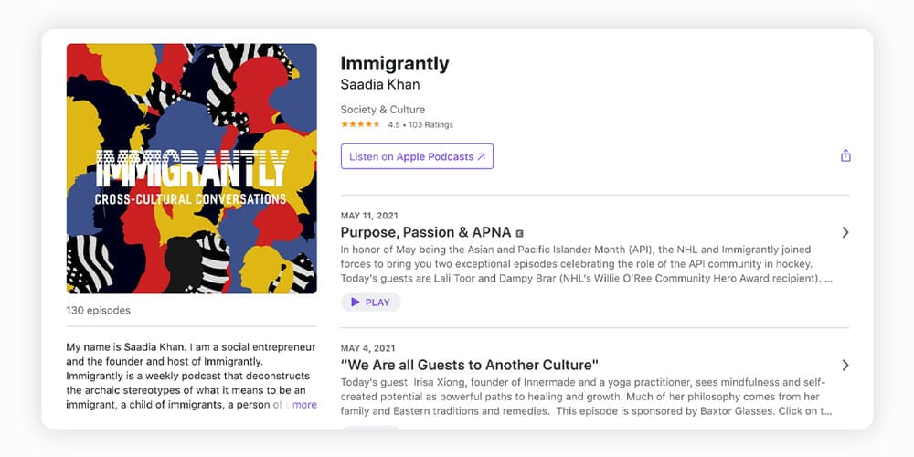 Immigrantly podcast