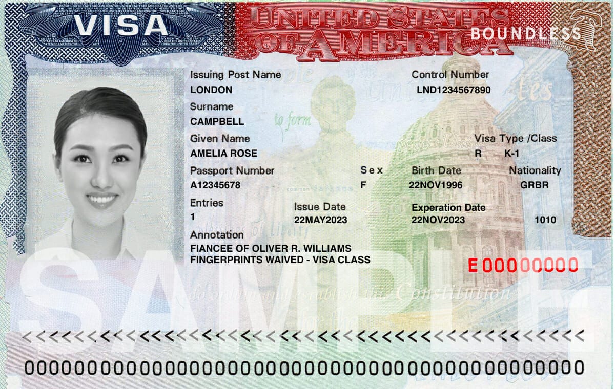 Sample K-1 Visa