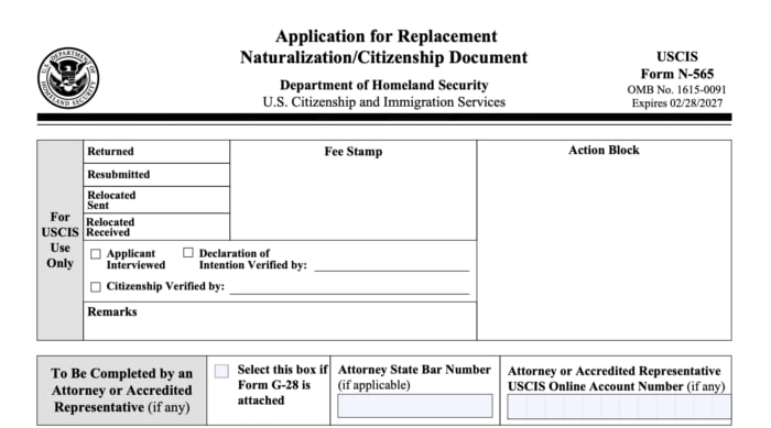 Form N-565 Sample