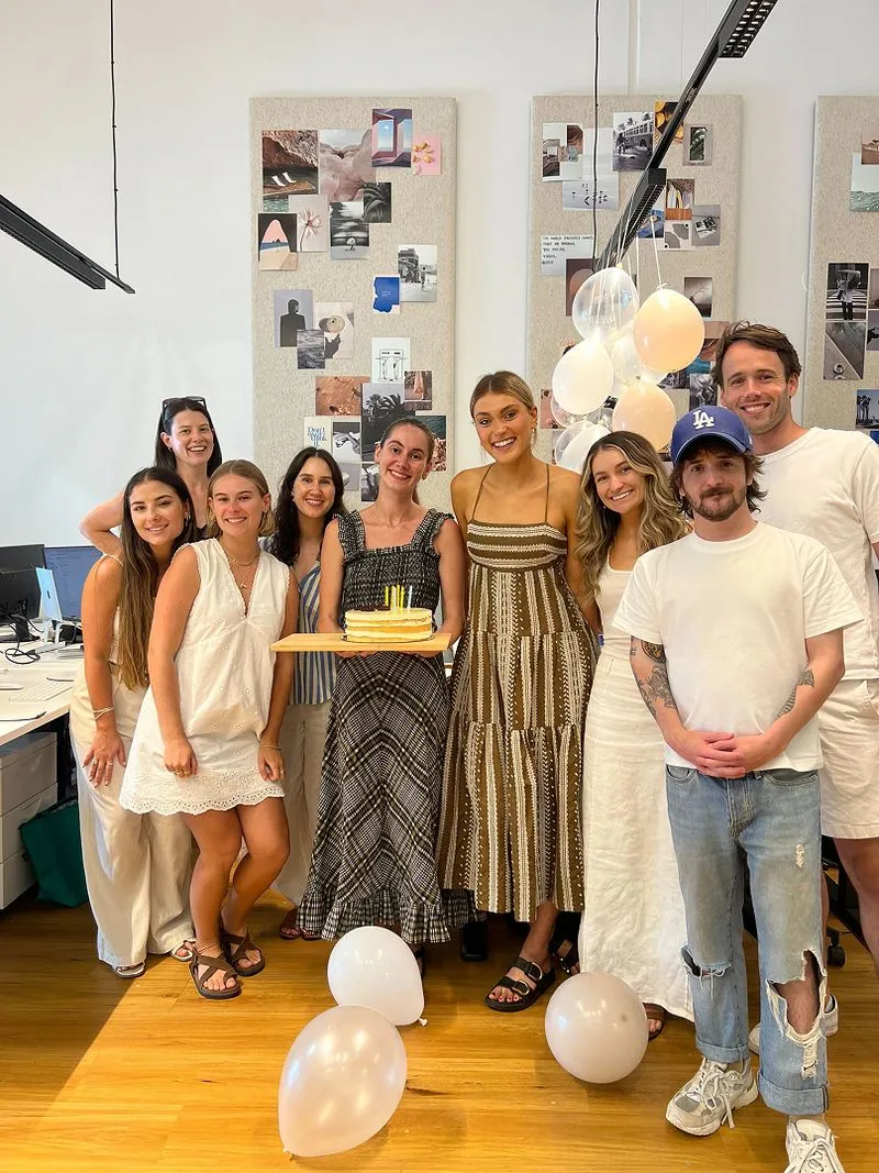a group of people posing for a photo