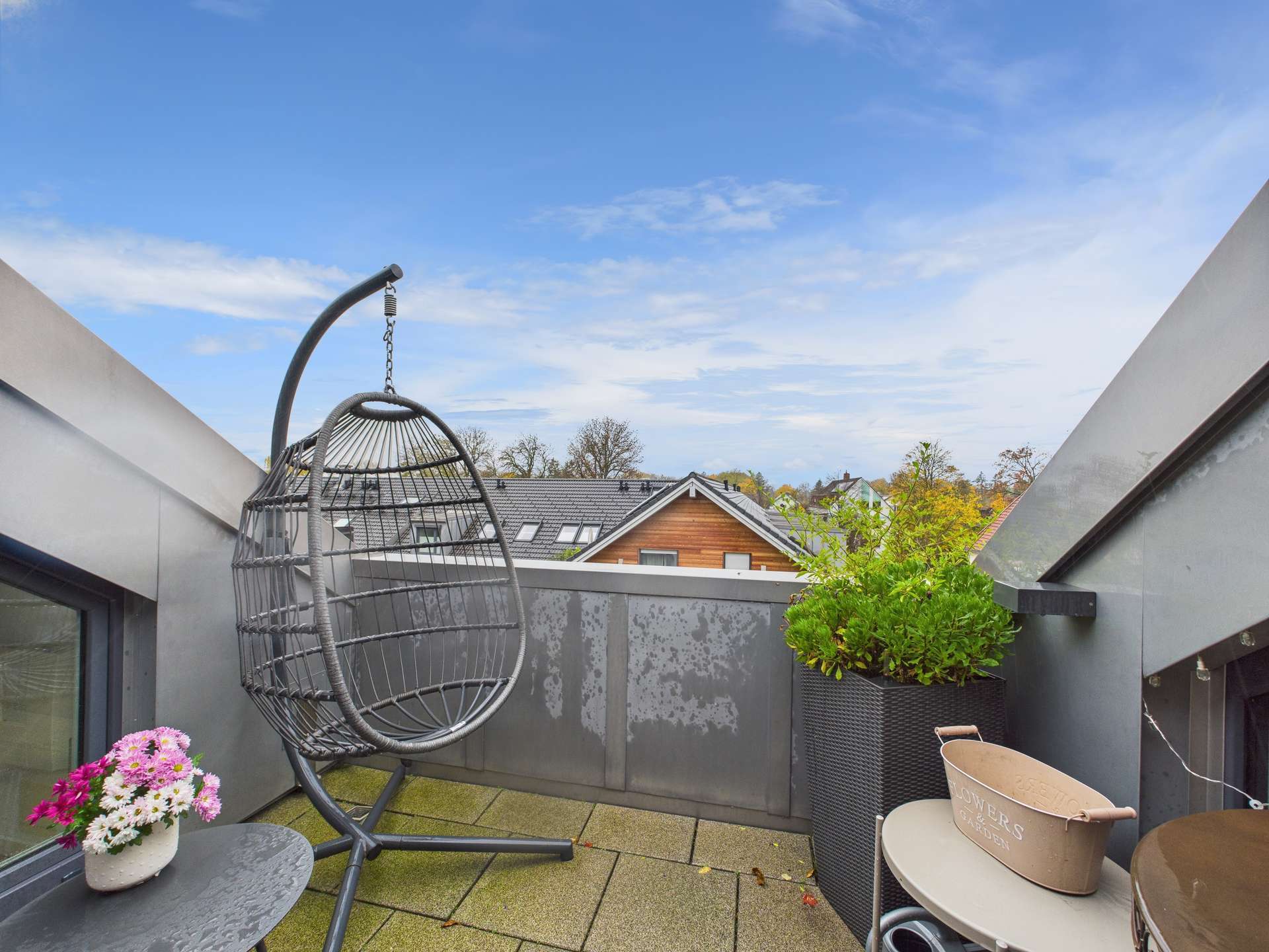 Dachterrasse nach Westen