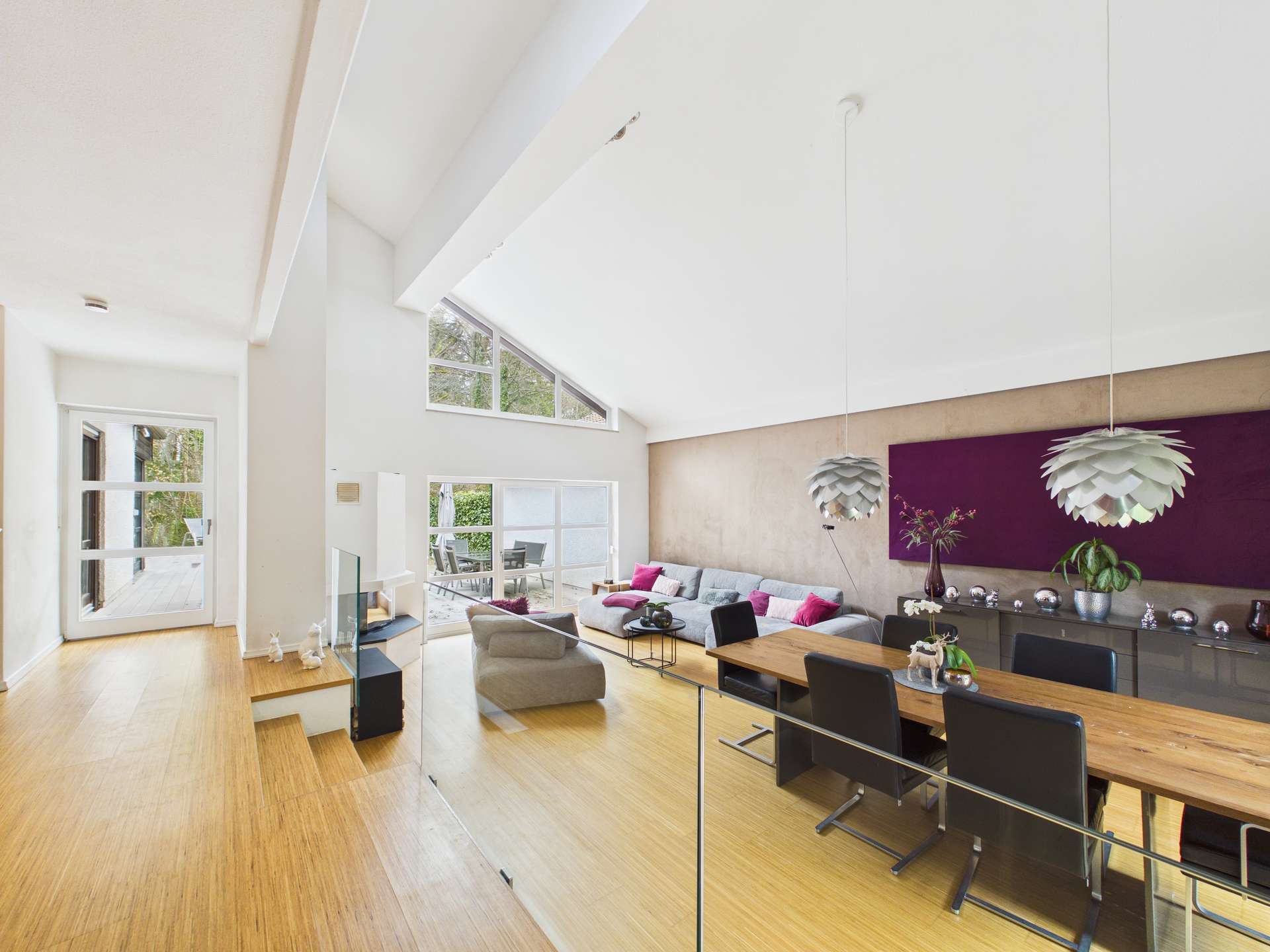 Wohn-Esszimmer Richtung Garten