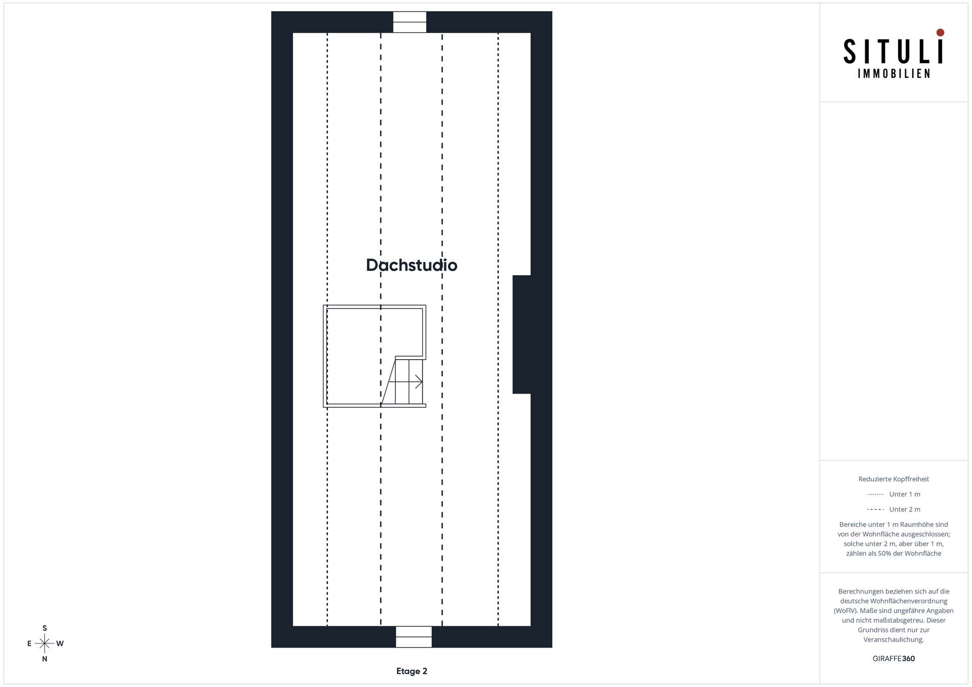 Grundriss Dachstudio