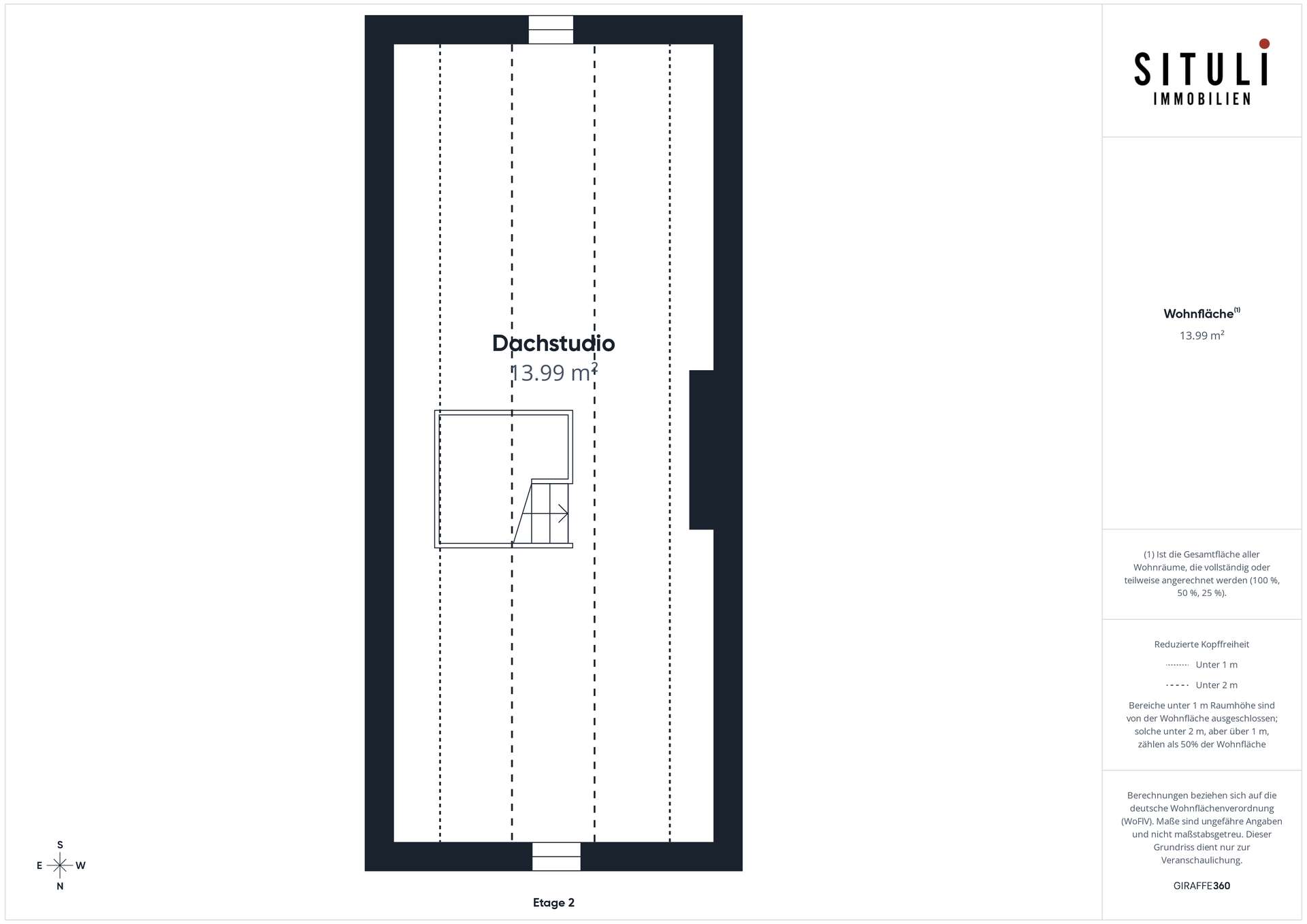 Grundriss Dachstudio