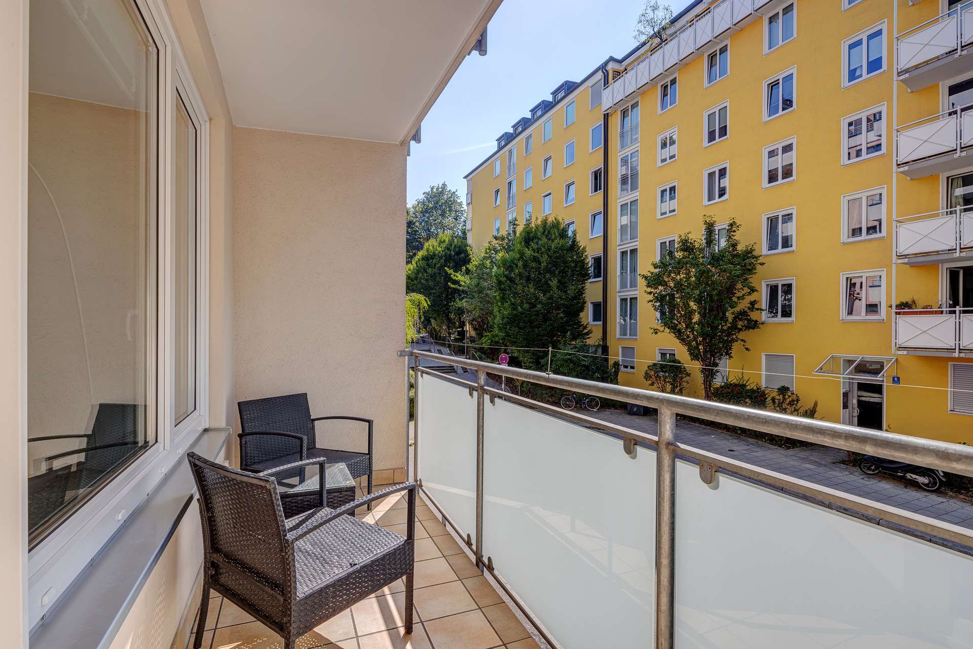 Balkon nach Westen