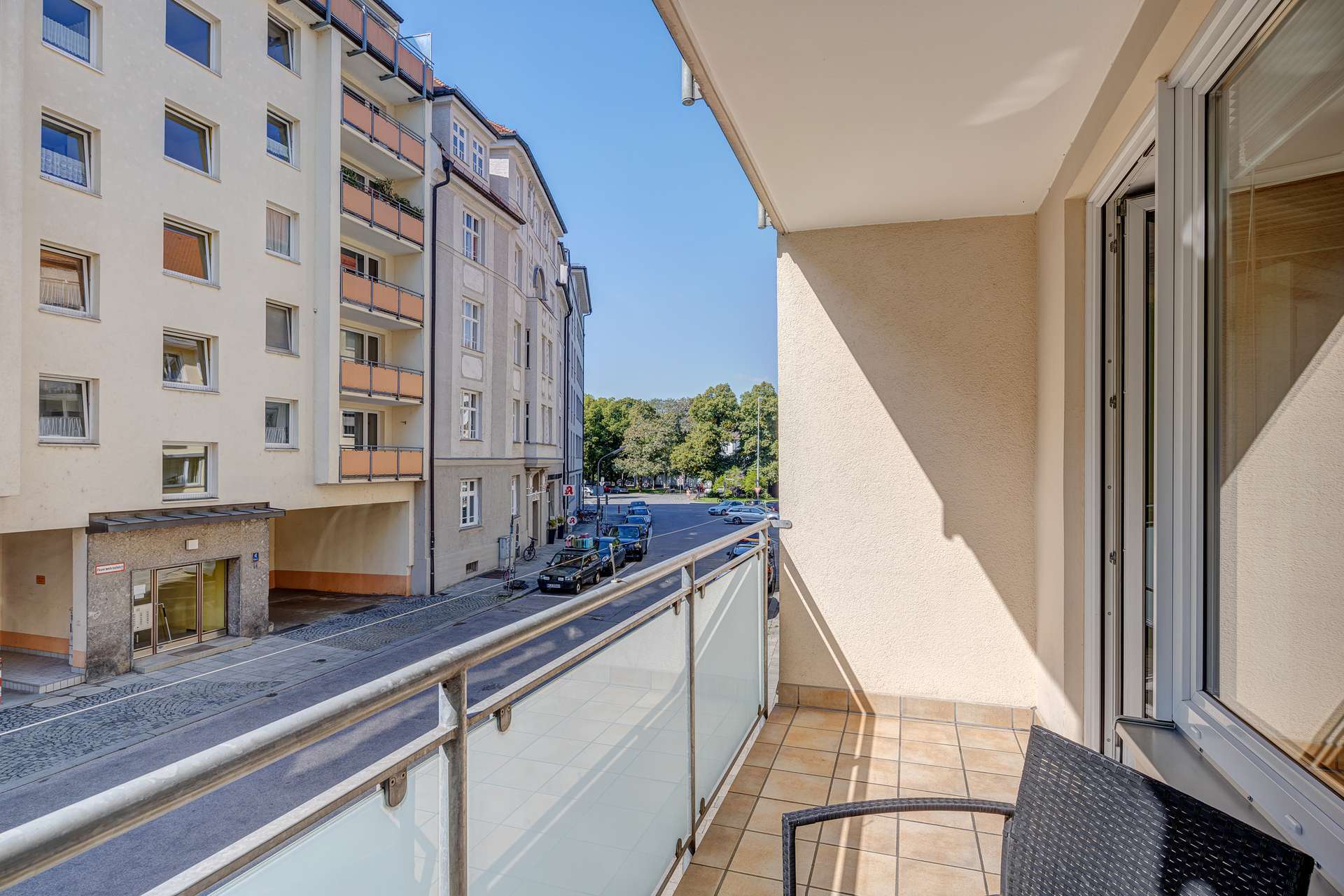 Balkon nach Westen