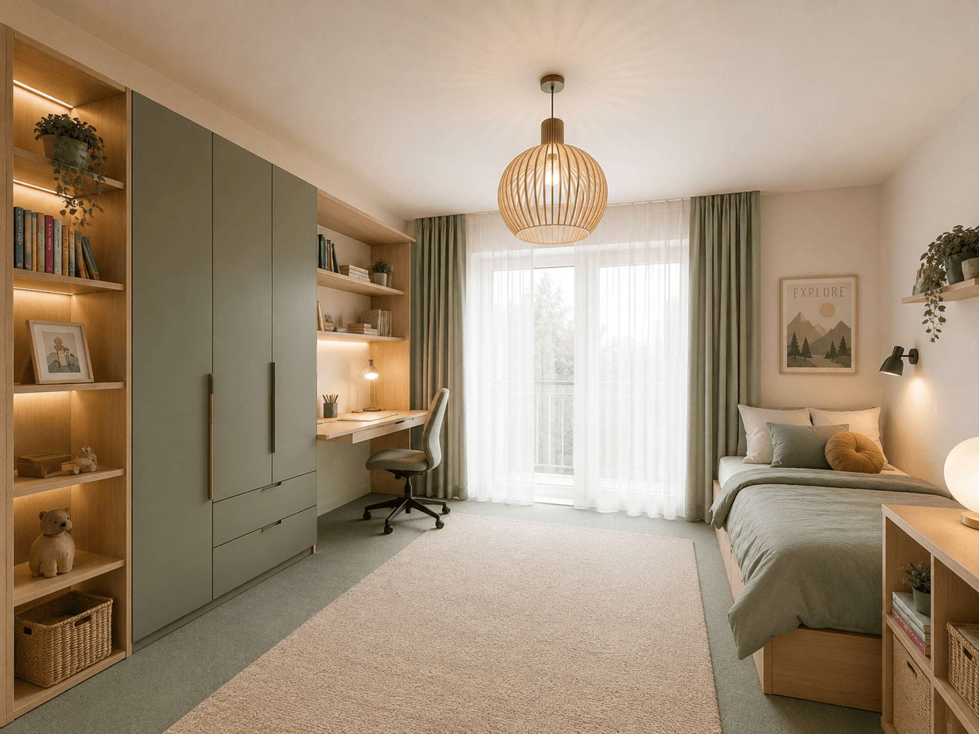 Schlafzimmer im OG (Staging)