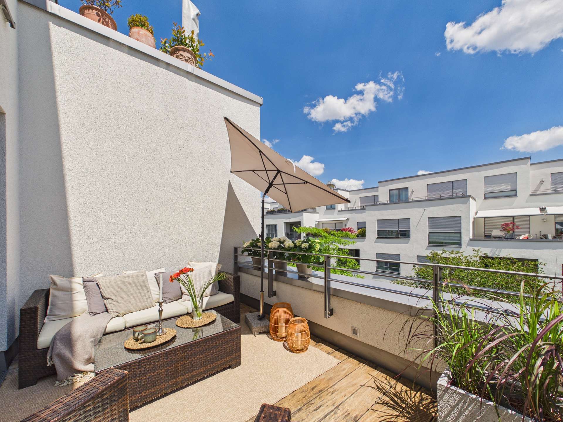 Dachterrasse nach Osten