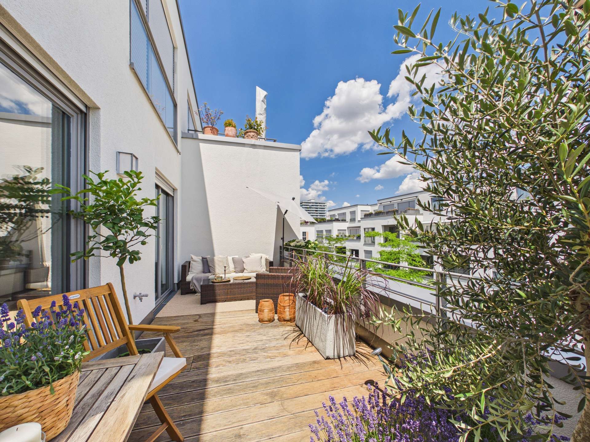 Dachterrasse nach Osten